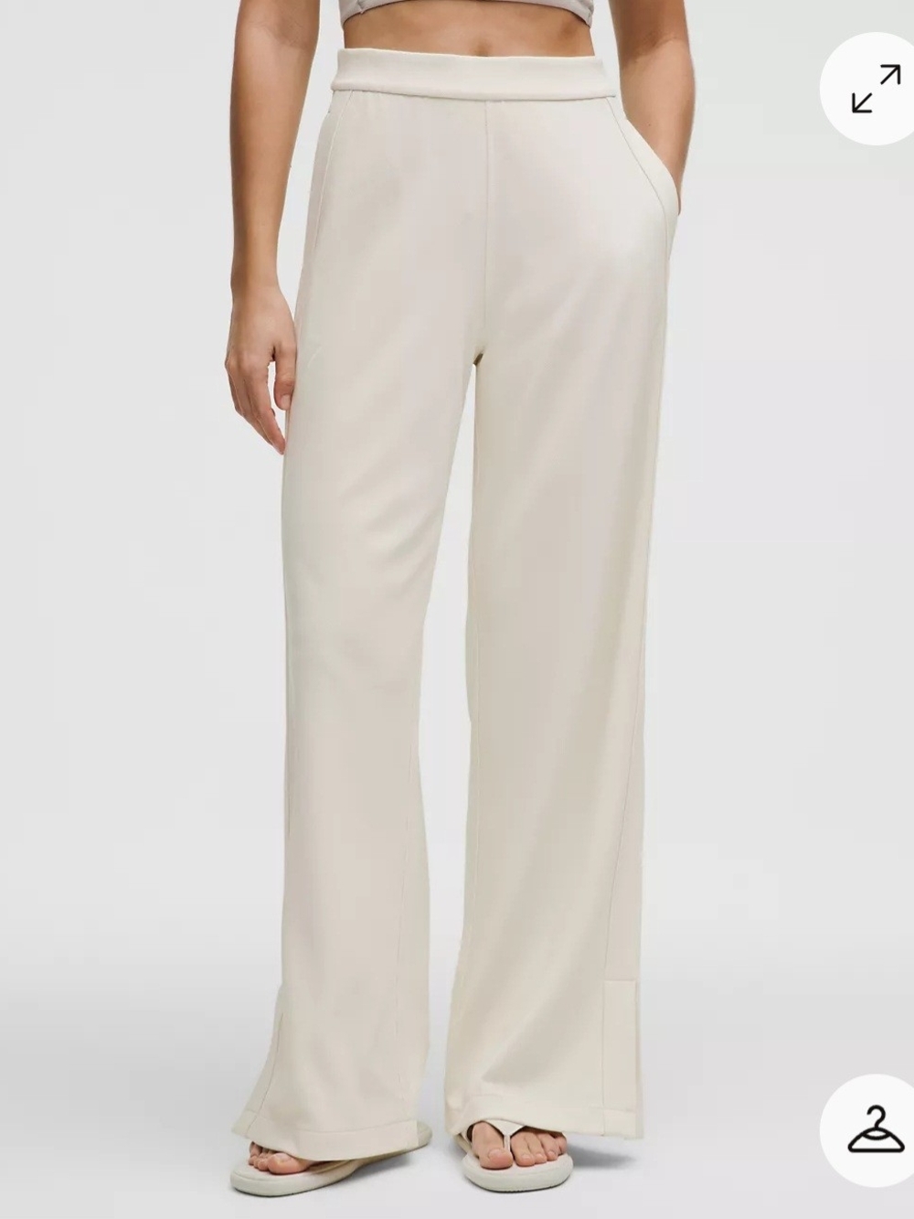 Lululemon Softstreme High-Rise Wide-Leg Pique Pant M